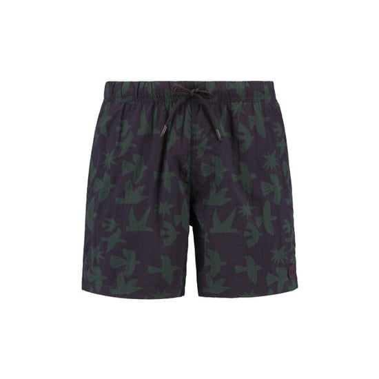 Shiwi Heren zwemshort nick 6" vogel print paars/groen - Image 1
