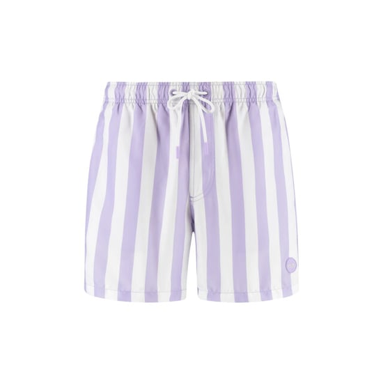 Shiwi Heren zwemshort broad stripe paars/wit - Image 1