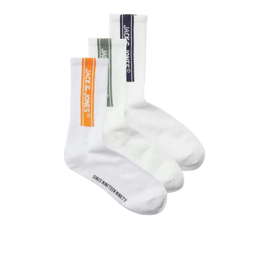 Jack & Jones Heren sportsokken jacseth tennissokken 3-pack wit - Image 1