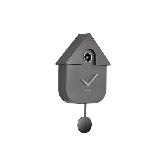 Karlsson wandklok modern cuckoo metallic metallic dark grey - Image 1