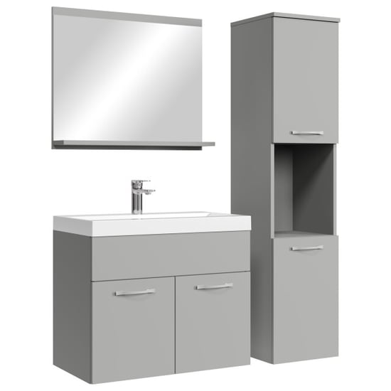 Badplaats Badkamermeubel set montreal 60 x 35 cm mat badmeubel met - Image 1