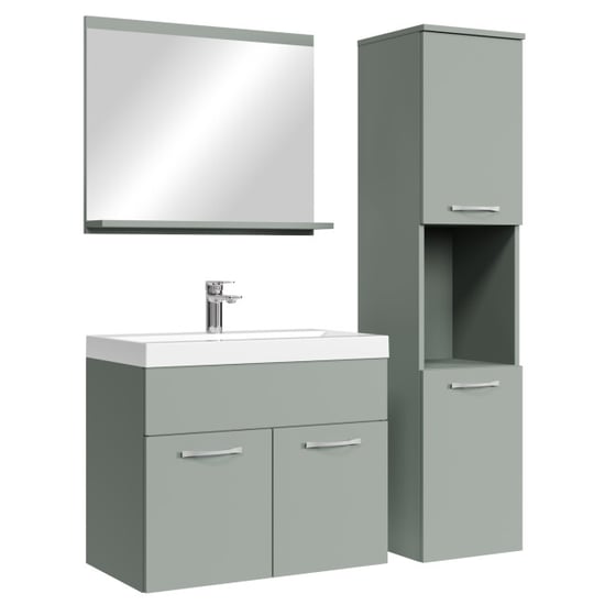 Badplaats Badkamermeubel set montreal 60 x 35 cm mat badmeubel met - Image 1