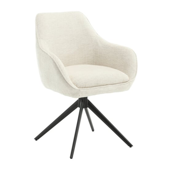 Livingfurn eetkamerstoel thomas sand - stof set van 2 - Image 1