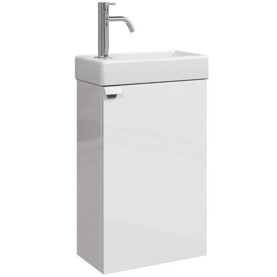 Badplaats Toiletmeubel apollo 40 x 22 cm hoogglans fonteinmeubel met - Image 1