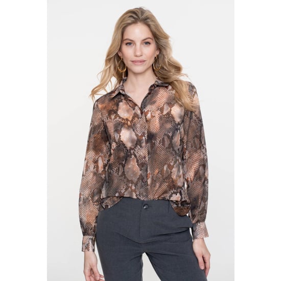 Geisha 53634-20 925 blouse print grey/brown - Image 1