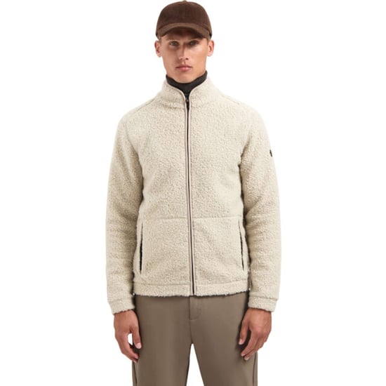 No Excess Sweater full zip teddy sand - Image 1