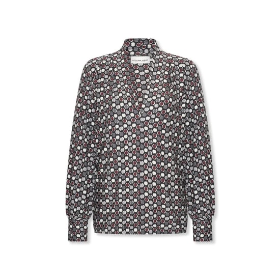 Helena Hart Top 7674dot jozzy print dotty wine - Image 1