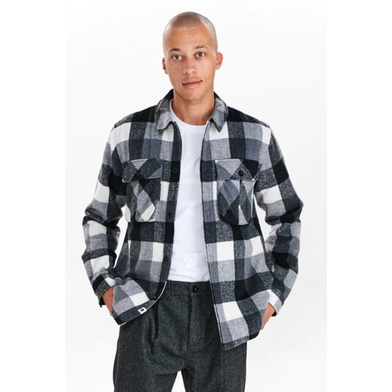 Anerkjendt Anerkjend style 900834 aksigurd checked lumber jacket 0526 dark grey mel - Image 1