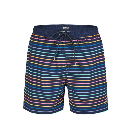 Happy Shorts Heren zwemshort regenboog gestreept - Image 1