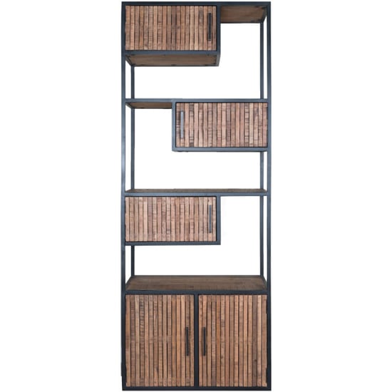 Home67 Kast loek 210 x 80 cm bruin mangohout - Image 1