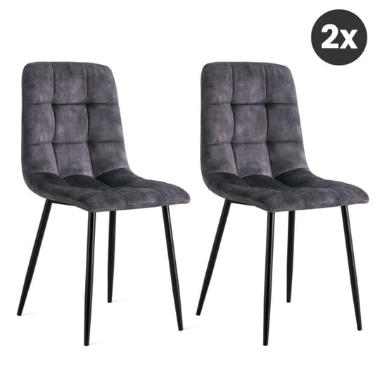 Multifurn 2x eetkamerstoel yerevan fluweel - - Image 1