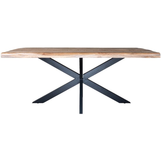 Home67 Eettafel arvu 180 cm mangohout spinpoot - Image 1