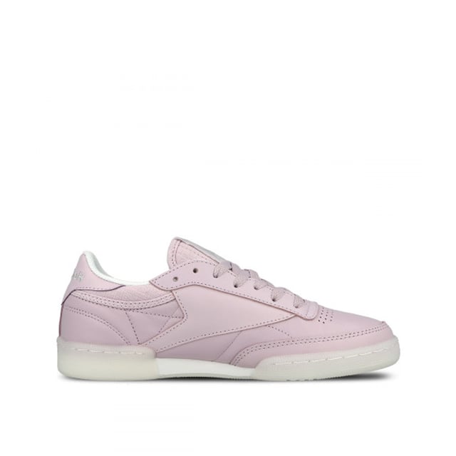 Reebok Club C 85 On The Court Lace-Up Pink Smooth Leather Womens Trainers  BD4463