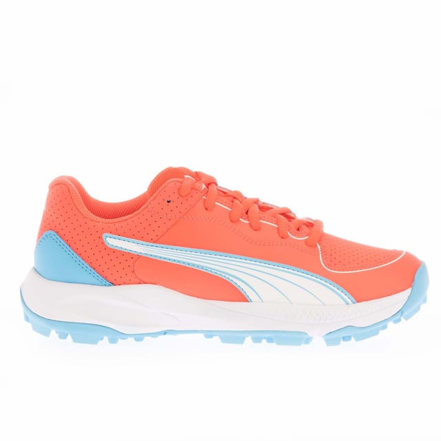 Men's Puma 24 FH Rubber Sole Cricket Shoes in Pink - Main Image