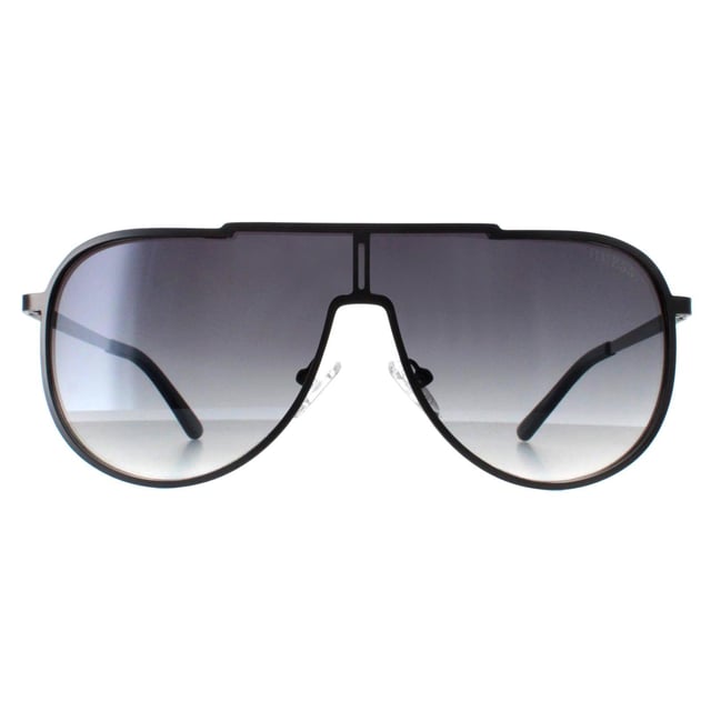 Guess GF0199 09B Sonnenbrille in mattem Gunmetal-Rauch mit Farbverlauf