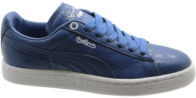 Puma Sophia Chang Basket Classic X Mens Leder Blue Lo Trainer 357296 02 B19D
