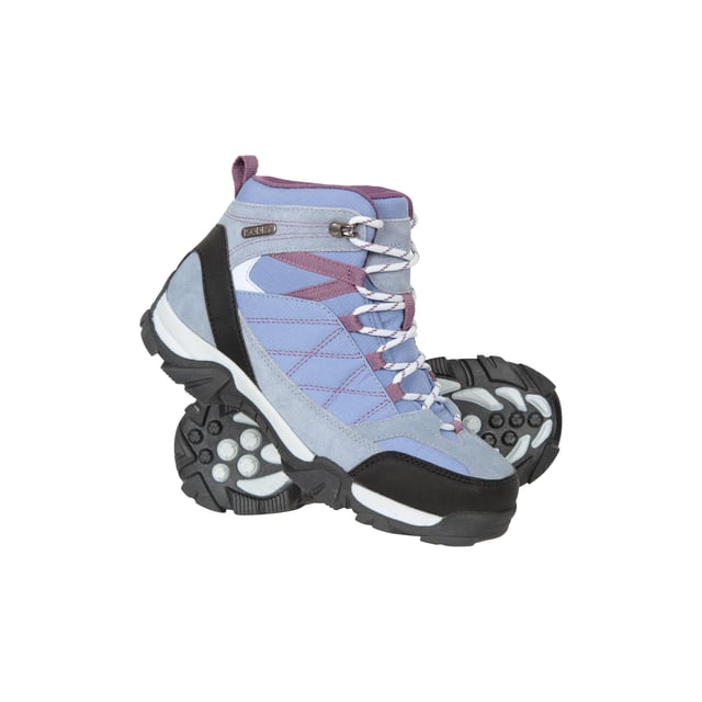 Mountain Warehouse Childrens/Kids Trail Suede Walking Boots (Lilac)