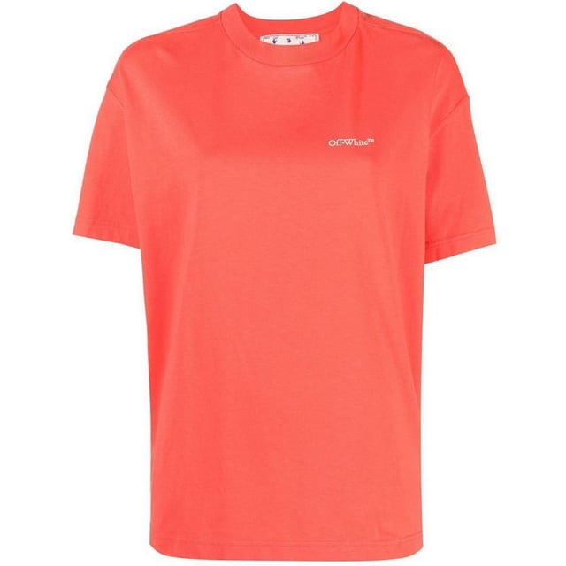 Off-White Bookish Lassiges rotes T-Shirt