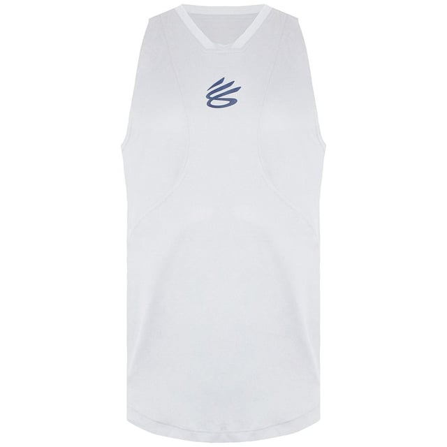 Under Armour x Stephen Curry Mens White Performance Tank Top