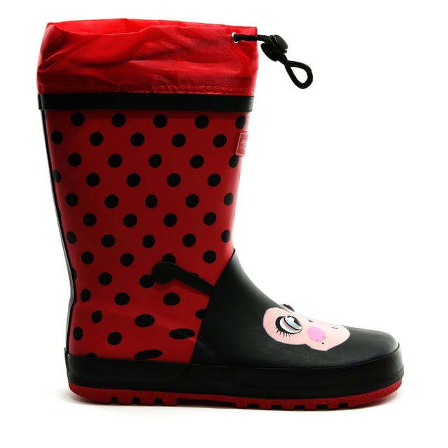 Dare 2B Childrens/Kids Mudplay Dinosaur Wellingtons (Rot/Schwarz Solid)