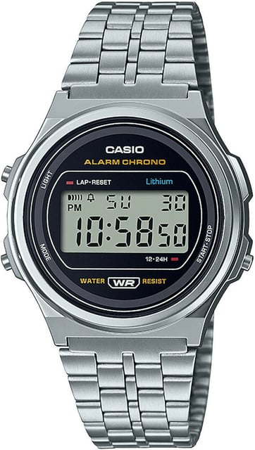 Casio Casio Collection Vintage Silber Damen Armbanduhr A171WE-1AEF