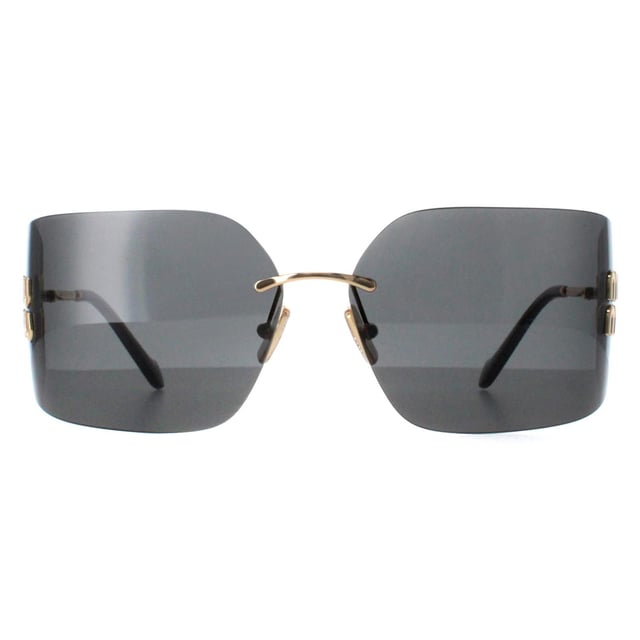 Miu Miu MU54YS 5AK5S0 gold dunkelgrau Sonnenbrille
