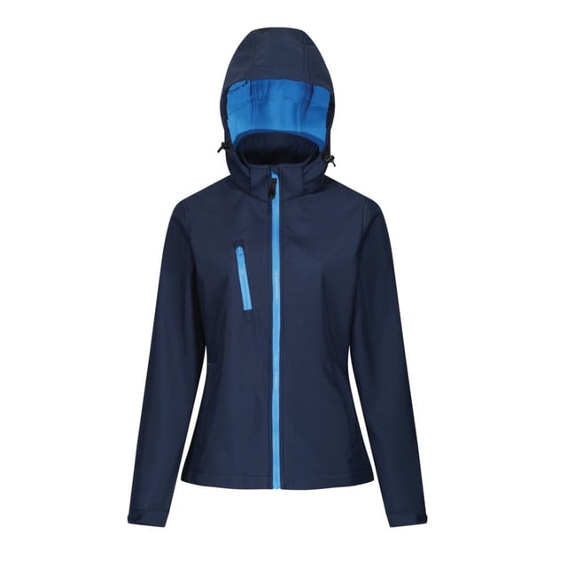 Regatta Damen/Damen Venturer Softshell-Jacke mit Kapuze (Navy/French Blue)