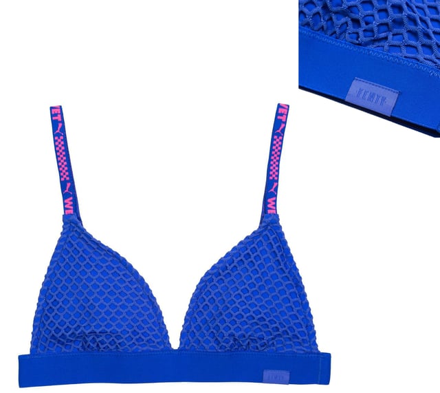 Puma x Fenty Triangle Blue Bikini Top - Frauen