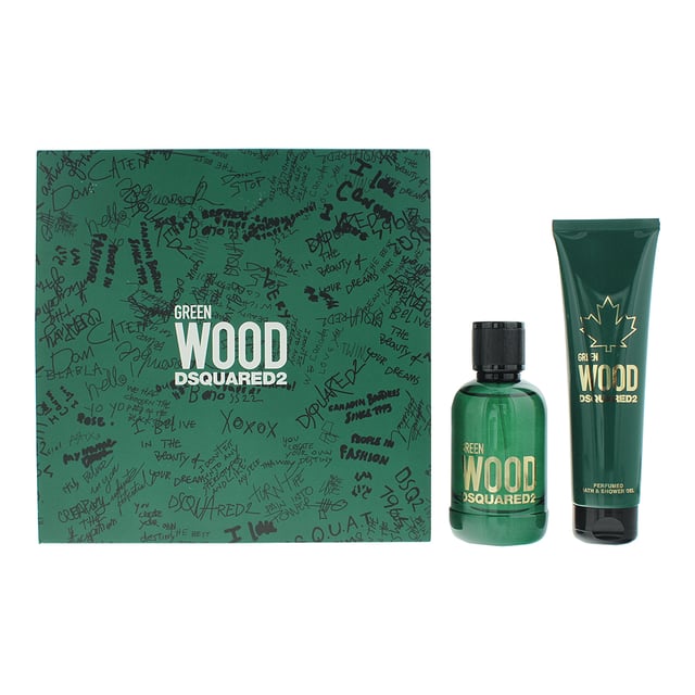 Dsquared2 Green Wood Eau de Toilette 100ml + Shower Gel 150ml Gift Set