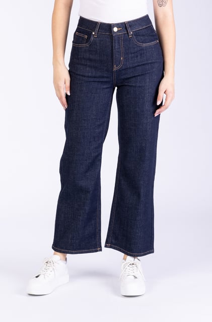 Quinn Damenjeans Raw Denim Wide Leg