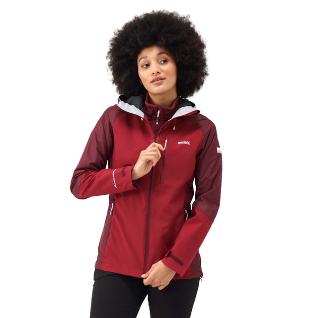 Women's Regatta Highton Stretch IV Hooded Jacket in Red