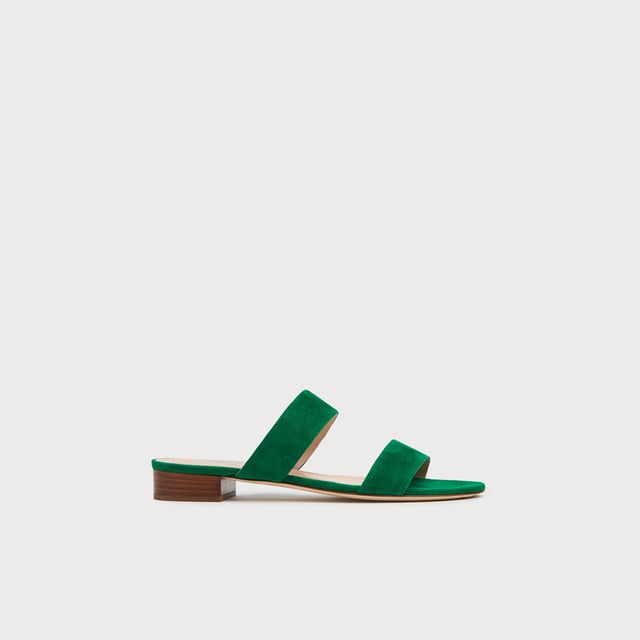 LK Bennett Eveleen flat sandals, Mint Leaf