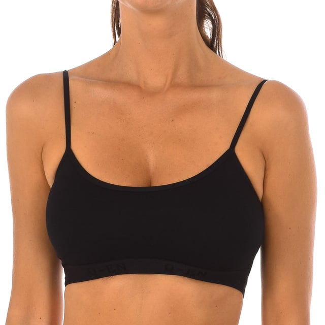 Micofibra Bambus-Spitzentop mit Rundhalsausschnitt 708 woman