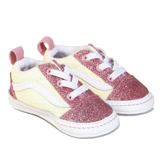 Girl's Vans Baby Old Skool Crib Trainers in Yellow