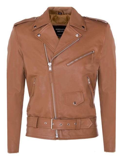 Brando Biker Rock Motorradjacke aus Leder