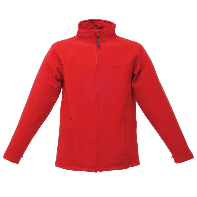 Regatta Mens Uproar Lightweight Wind Resistant Softshell Jacket (Classic Red/Seal Grey)