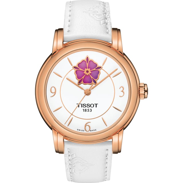 Tissot Heart Flower Weiß Damen Armbanduhr T0502073701705