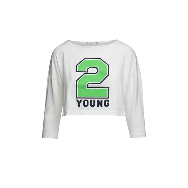 2-Jugendliches Crop-Top Off-White