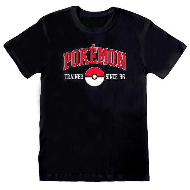Pokemon Unisex T-Shirt für Erwachsene seit 96 (Schwarz)