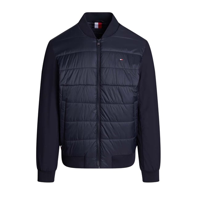 Men's Tommy Hilfiger Water Repellent Thermal Bomber Jacket in Blue