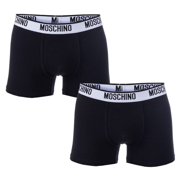 Men's Moschino Pack Boxer Shorts in Black