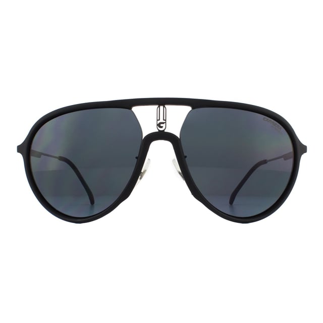 Carrera Aviator Mens Matte Schwarz Grau Sonnenbrille