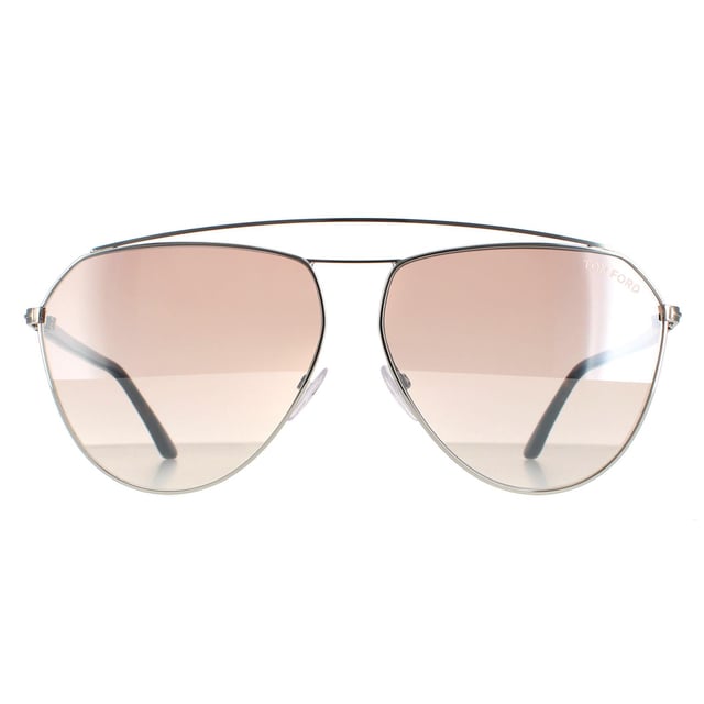Tom Ford Aviator Damen Silber Havanna Braun Silber Gradient Spiegel Binx FT0681