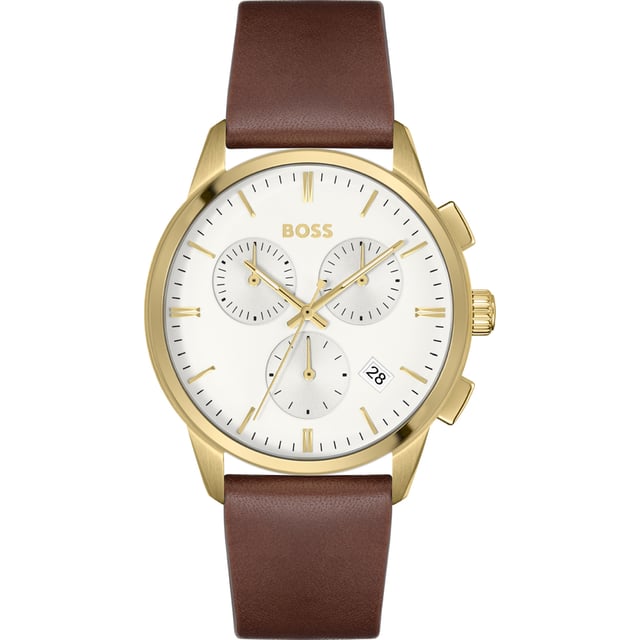 Gold Armbanduhr Herren Boss Boss Herrenuhr: Goldene Chronograph