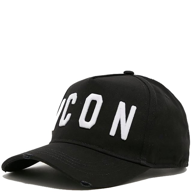 Dsquared2 Gorra ICON Efecto Desgastado Negra