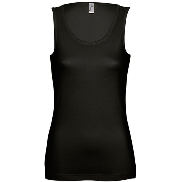 SOLS Womens/Ladies Jane Sleeveless Tank / Vest Top (Deep Black)