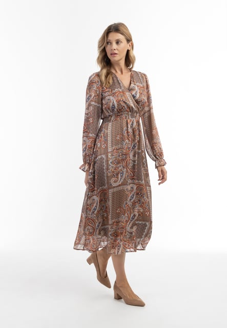 usha Robe maxi avec imprimé paisley nowles