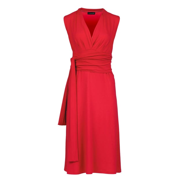chinese dress ladies Mei Meij Blue Empire Line Jersey Dress with Cut Out Feature main image 1