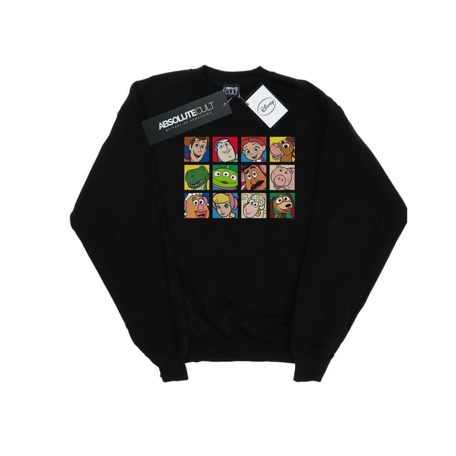 Disney Herren Toy Story Charakter Quadrate Sweatshirt (schwarz)