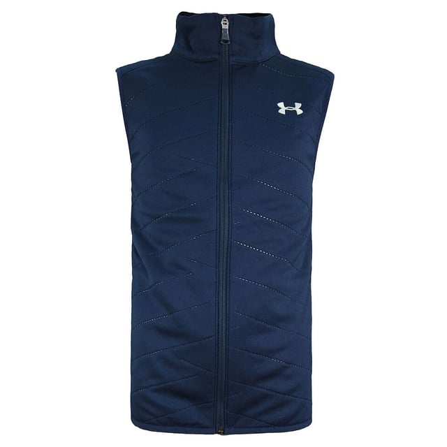 Under Armour Reactor Golf Zip Up Sleeveless Navy Blue Kids Gilet